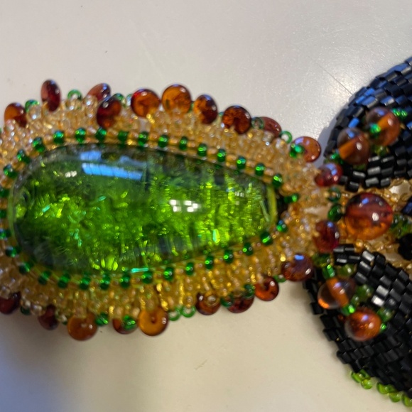 VINTAGE HANDCRAFTED AMBER NECKLACE, NWT - Picture 8 of 9